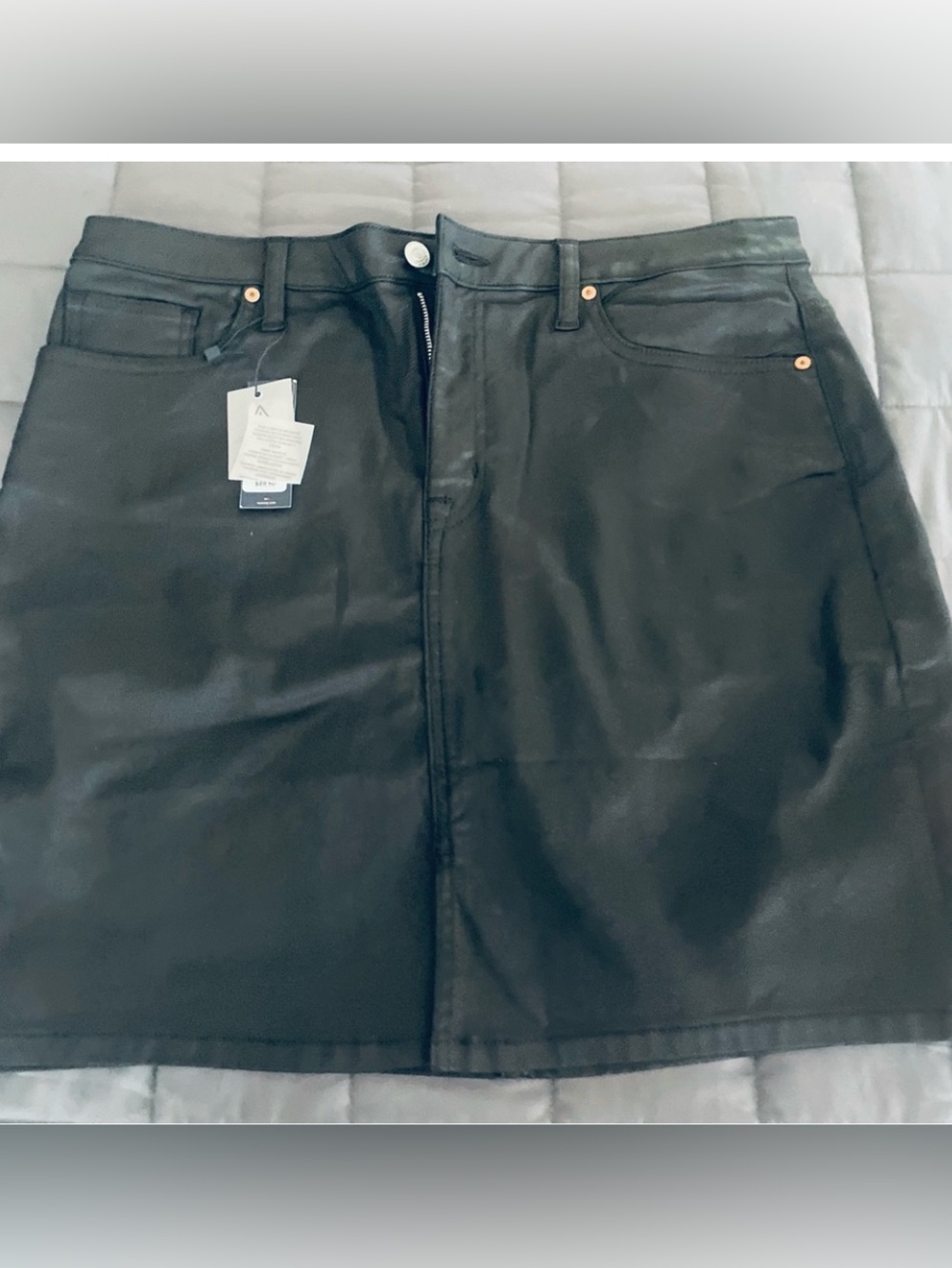 Women's Black Denim Skirt